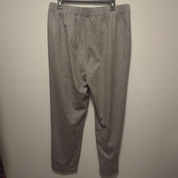 NWT Eileen Fisher Soft Wool Flannel Pleated Tapered Pant Sz Large - Picture 2 of 6